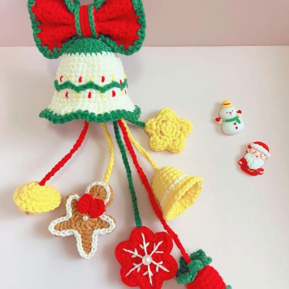 christmas charm wind chimes crochet pattern