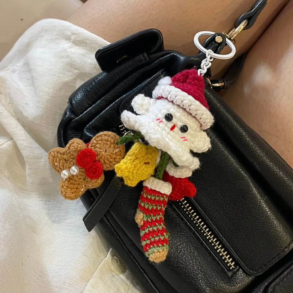 ghost christmas car hanging crochet pattern