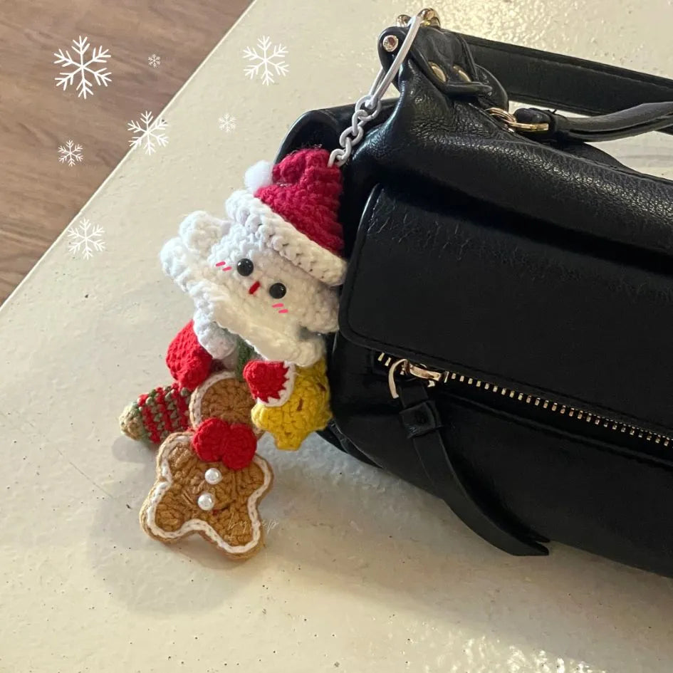 ghost christmas car hanging crochet pattern