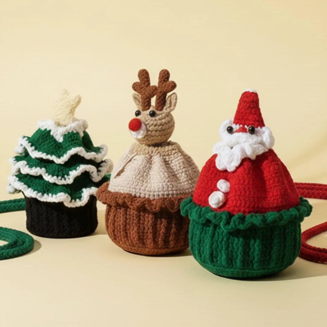 3in1 christmas gift bag crochet pattern
