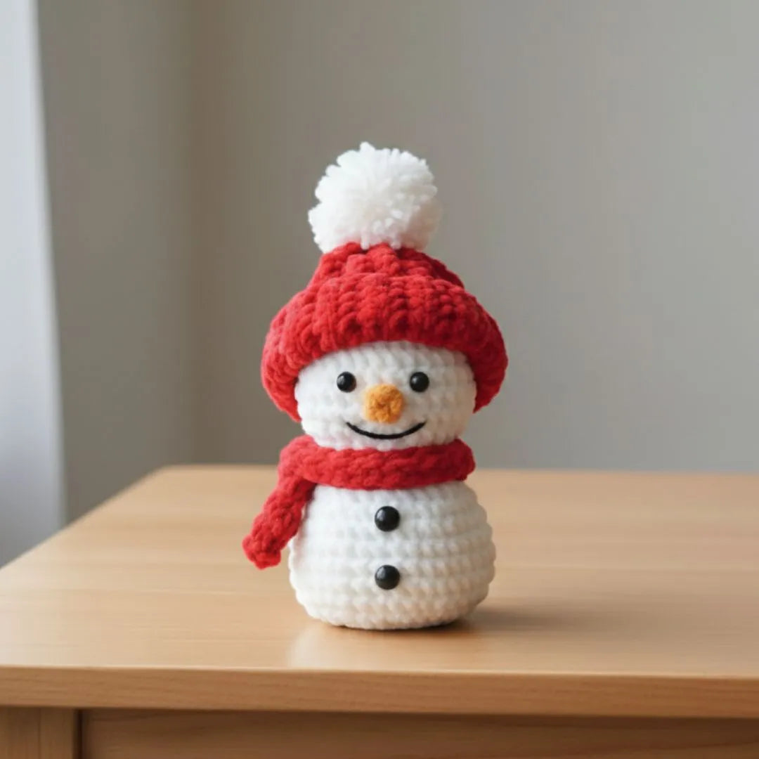 snowman & snowflakes crochet pattern
