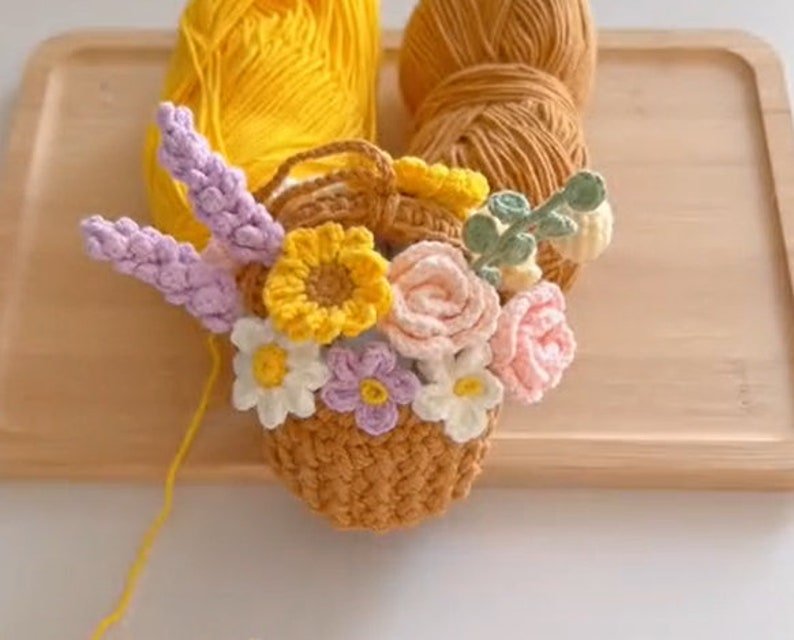 mini flower pot crochet pattern