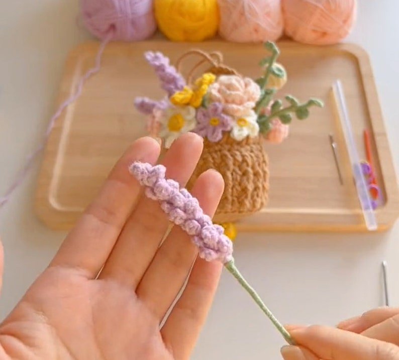 mini flower pot crochet pattern