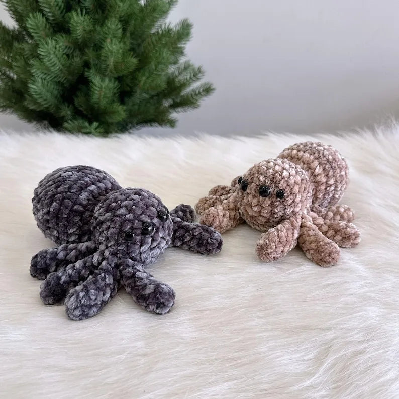 no-sew 3in1 spider plushies crochet pattern